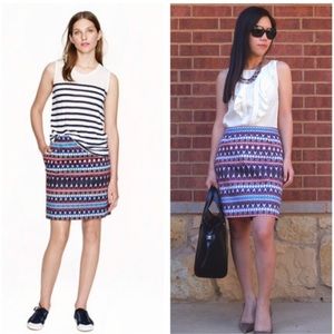 J. Crew Skirts J. Crew Salon Mini In Gemstone Print Skirt size 4